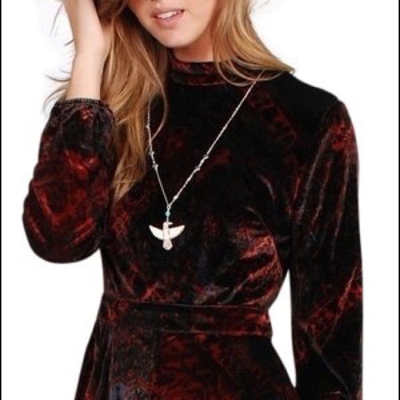 Velvet Burnout Romper by Free People - Picture 3 of 6